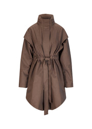 BRGN by Lunde & Gaundal Monsun Coat Coats 187 Chocolate Brown