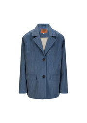 BRGN Musk Blazer Coats 735 Denim Blue