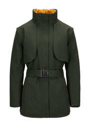 BRGN by Lunde & Gaundal Overskyet Padded Coat Coats 880 Rosin Dark Green