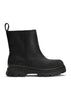 BRGN Pile Slip-in Boots Shoes 095 New Black
